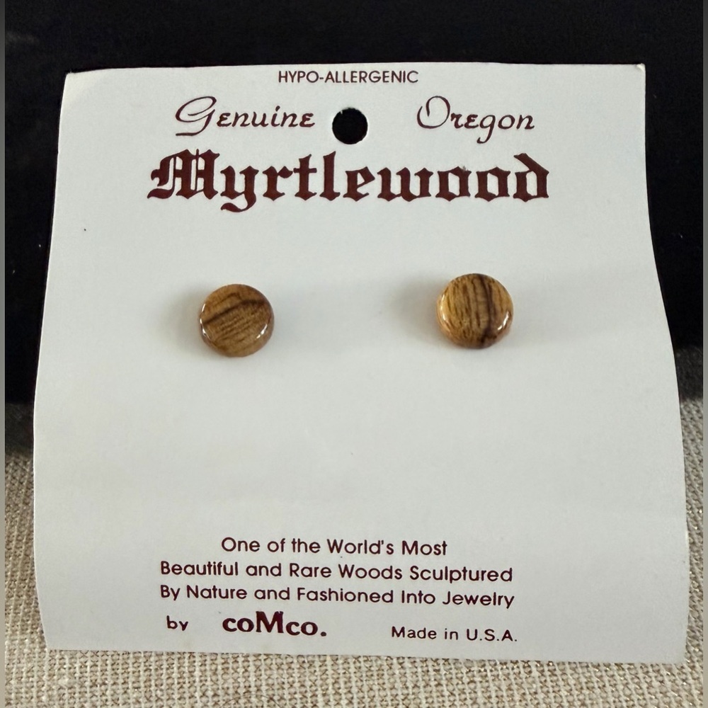 Myrtlewood Brown Earrings by